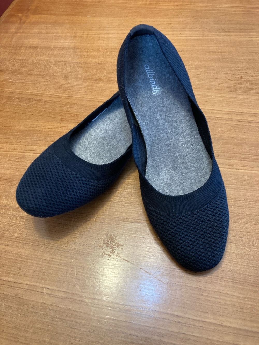 allbirds Black Knit Ballet Flat - Tree Breezers Slip-On Comfort